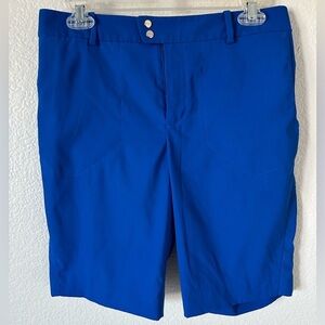 Ralph Lauren RLX Royal Blue Flat Front Golf, Pickleball, Active, Bermuda Shorts